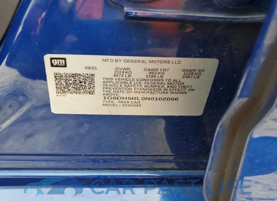 1G6DH5RL0N0102056# 12
