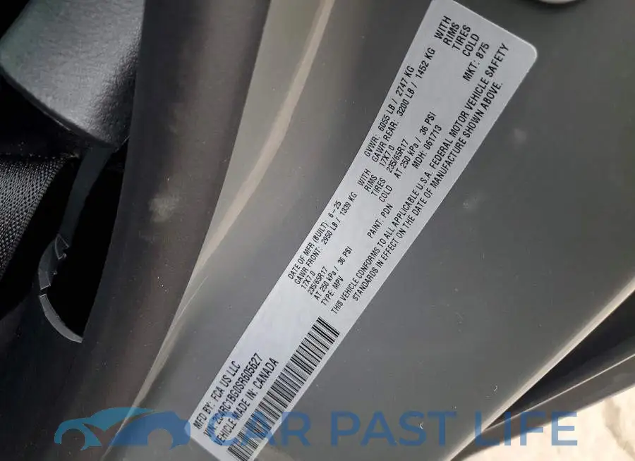 2C4RC1BG0SR605627# 13