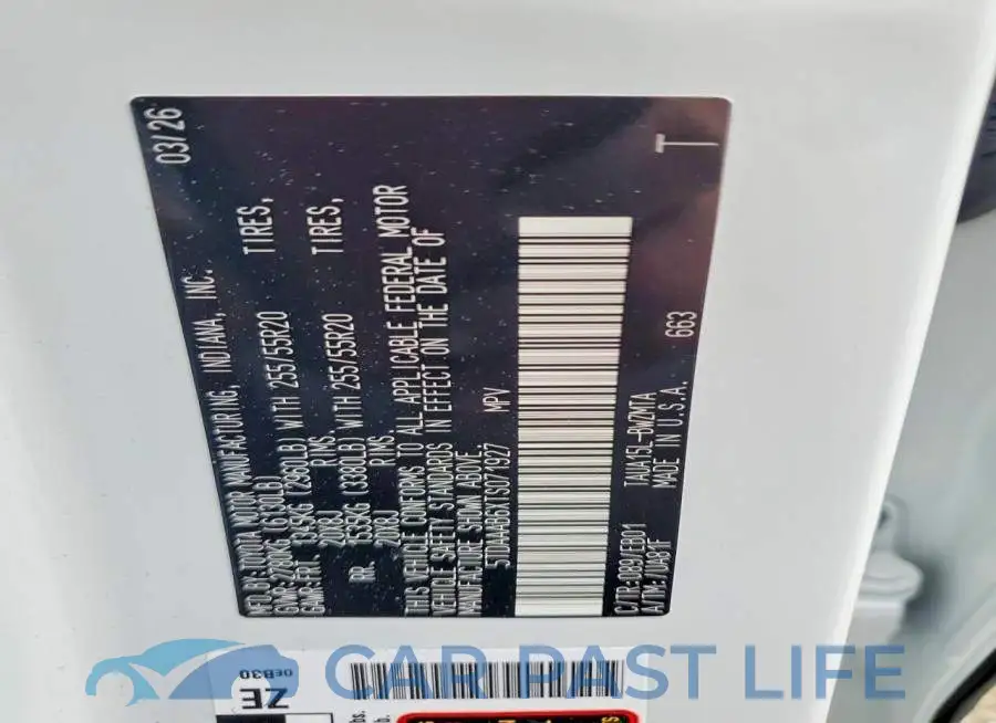 5TDAAAB6XTS071927# 13