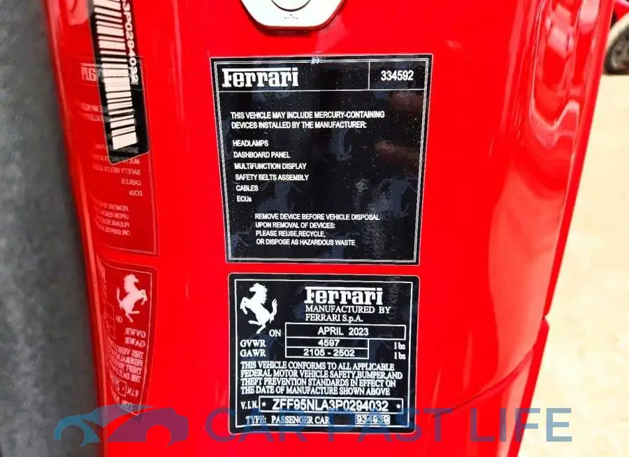 ZFF95NLA3P0294032# 12