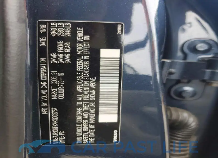 7JR102FK4KG002757# 12