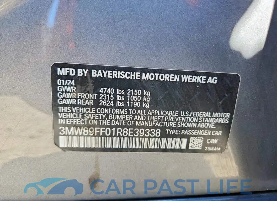 3MW89FF01R8E39338# 13