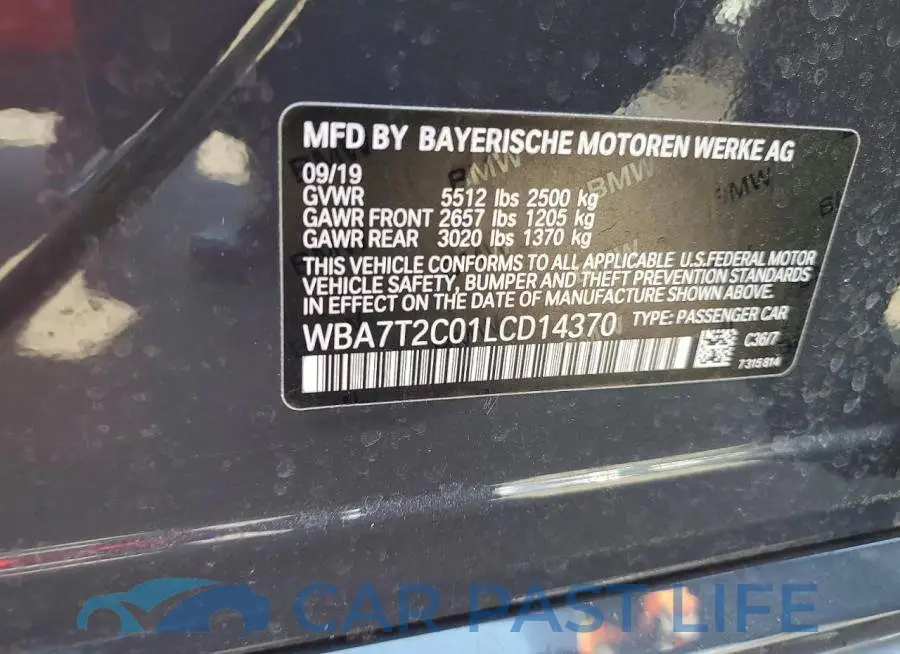 WBA7T2C01LCD14370# 12