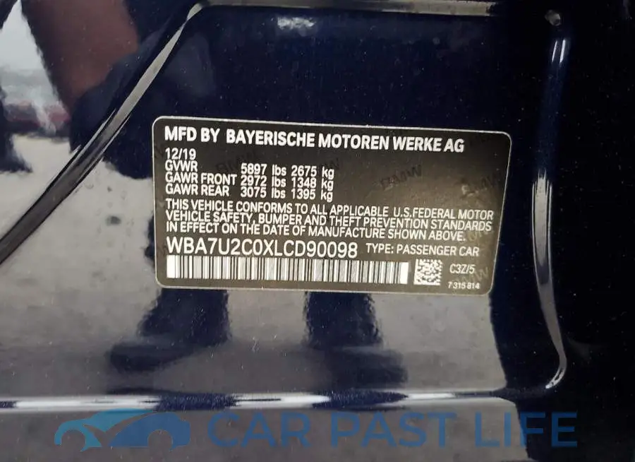 WBA7U2C0XLCD90098# 12