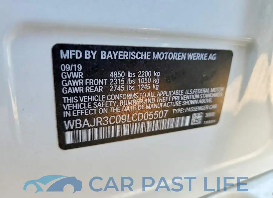 WBAJR3C09LCD05507# 12