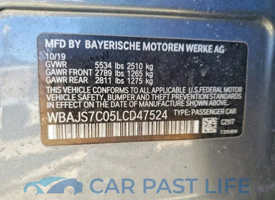 WBAJS7C05LCD47524# 12