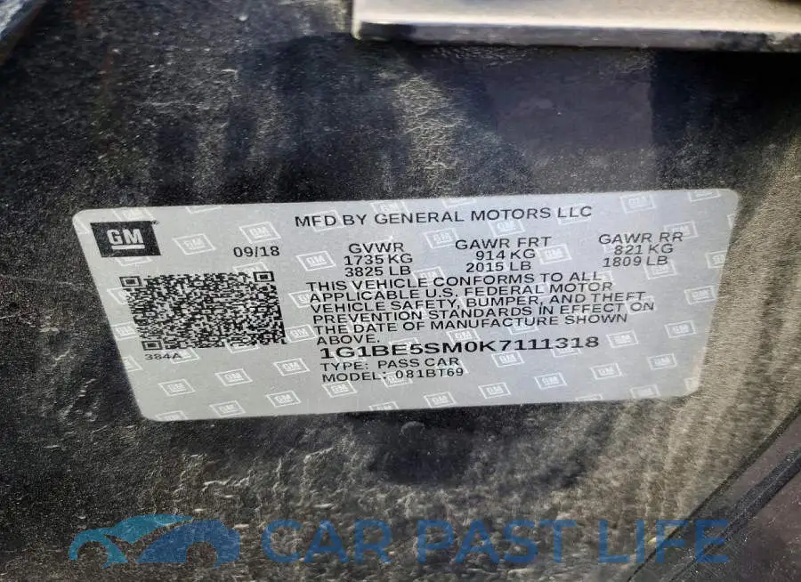 1G1BE5SM0K7111318# 12