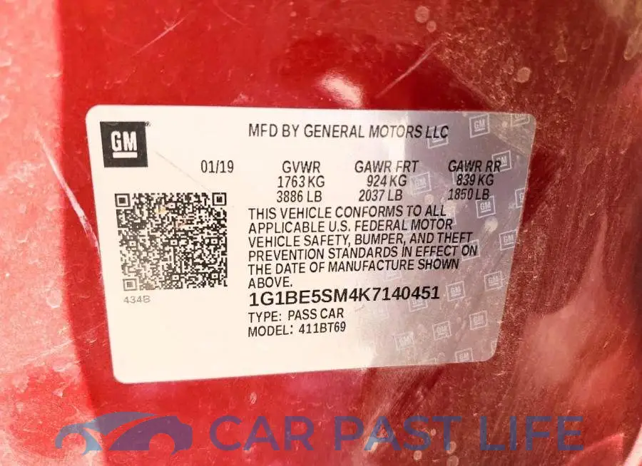 1G1BE5SM4K7140451# 12