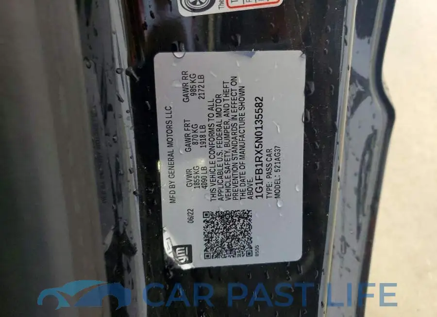 1G1FB1RX5N0135582# 12
