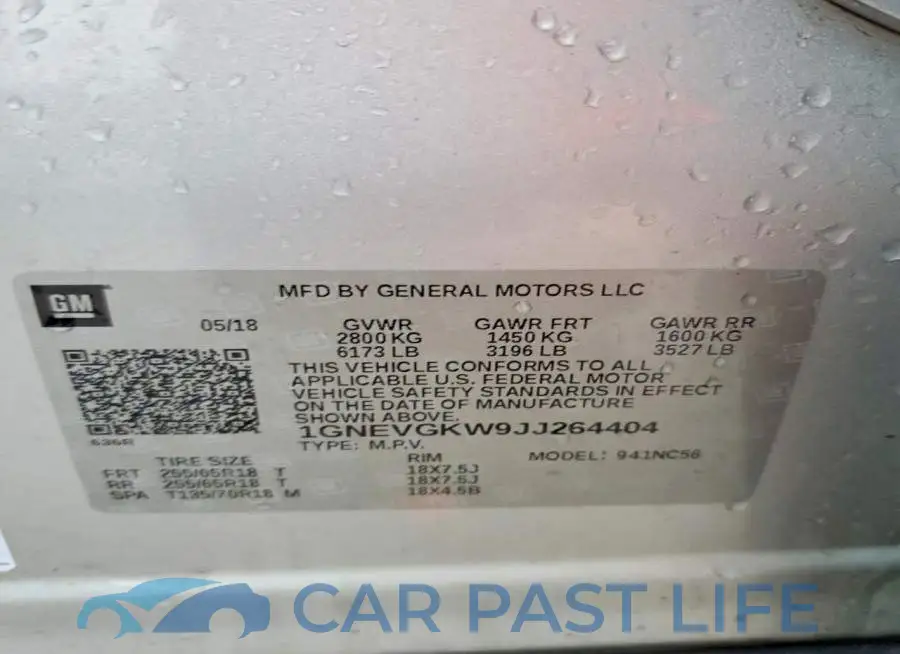 1GNEVGKW9JJ264404# 14