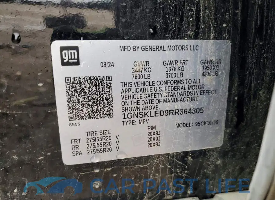 1GNSKLED9RR364305# 12