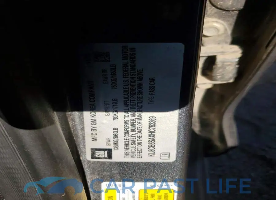 KL8CB6SAXHC763369# 12