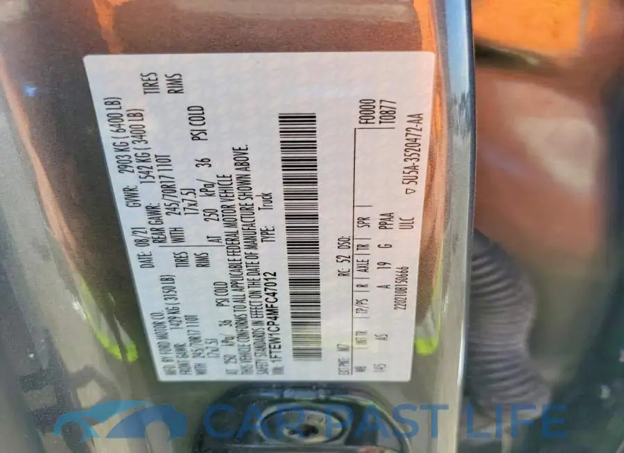 1FTEW1CP4MFC47012# 12
