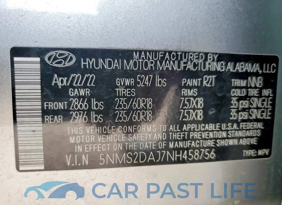 5NMS2DAJ7NH458756# 14