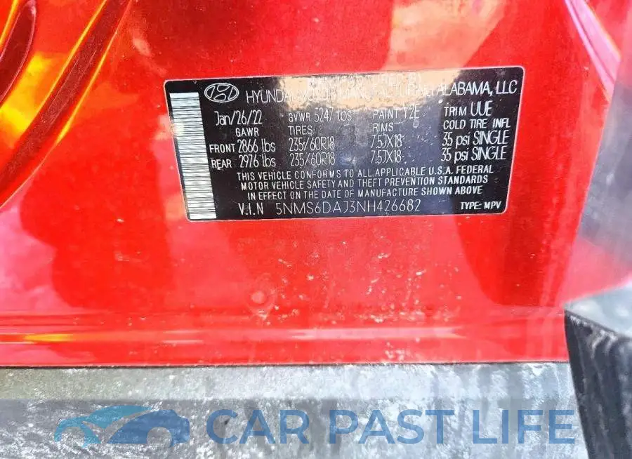 5NMS6DAJ3NH426682# 12