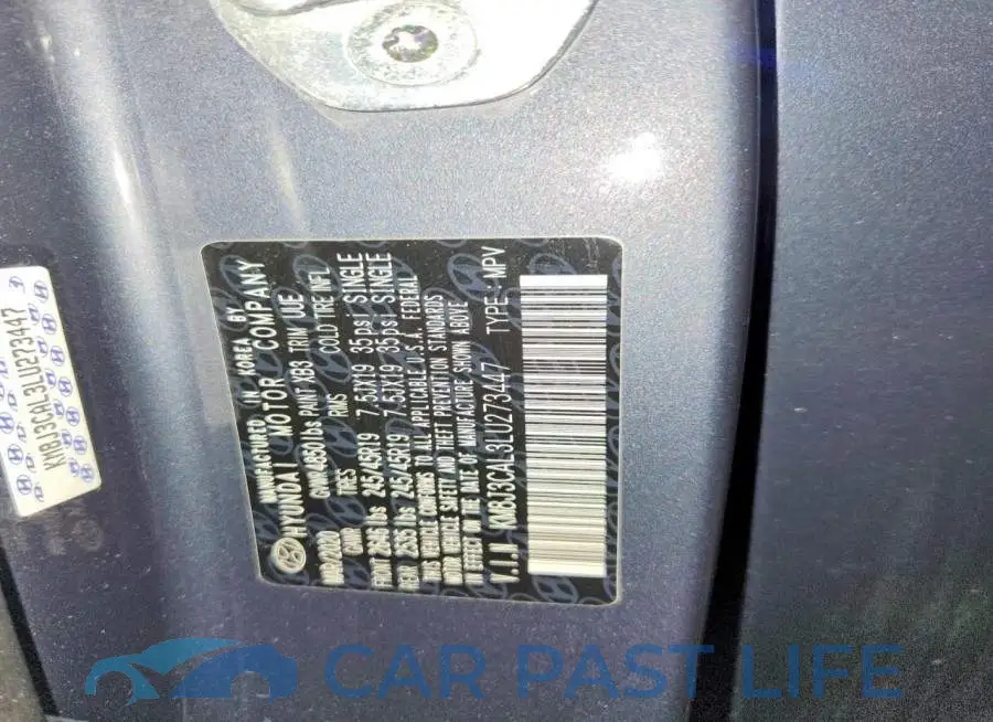 KM8J3CAL3LU273447# 14