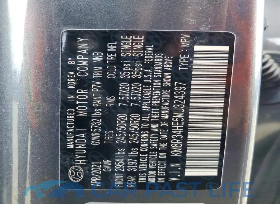 KM8R34HE5MU324397# 14