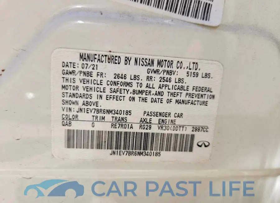 JN1EV7BR6NM340185# 12