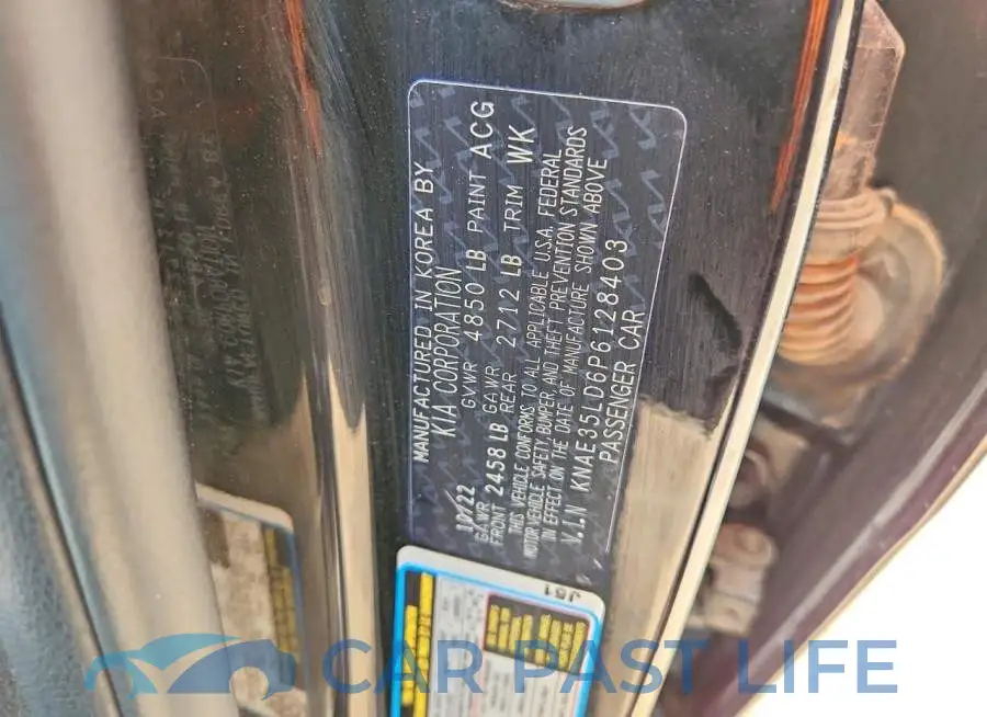 KNAE35LD6P6128403# 12