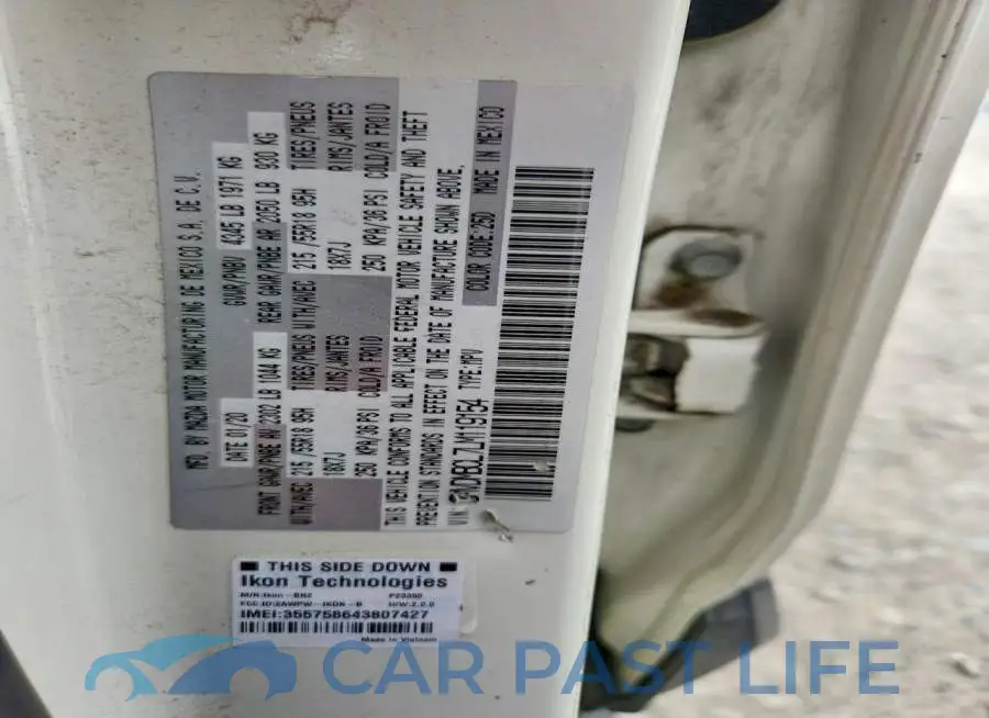 3MVDMBCL7LM119154# 14