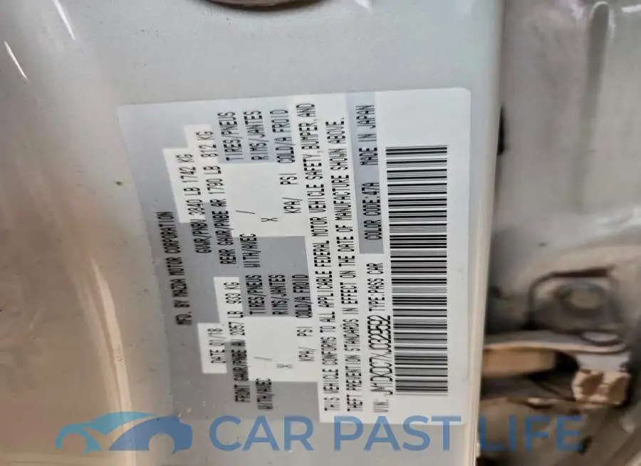 JM1DKDC7XJ0329592# 12