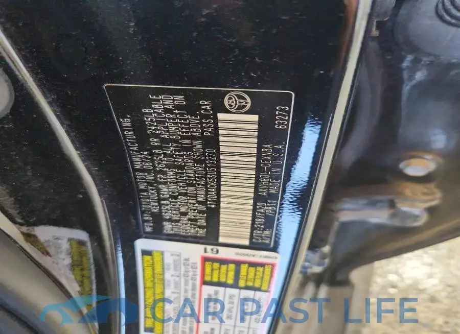 4T1DAACK5SU513270# 13