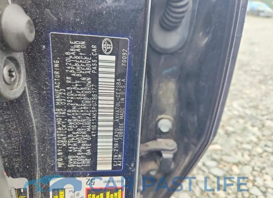 4T1G11AK5PU796177# 12