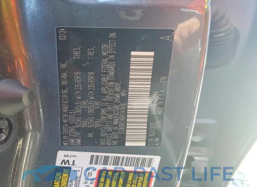 5TDKBRCH6RS141416# 13