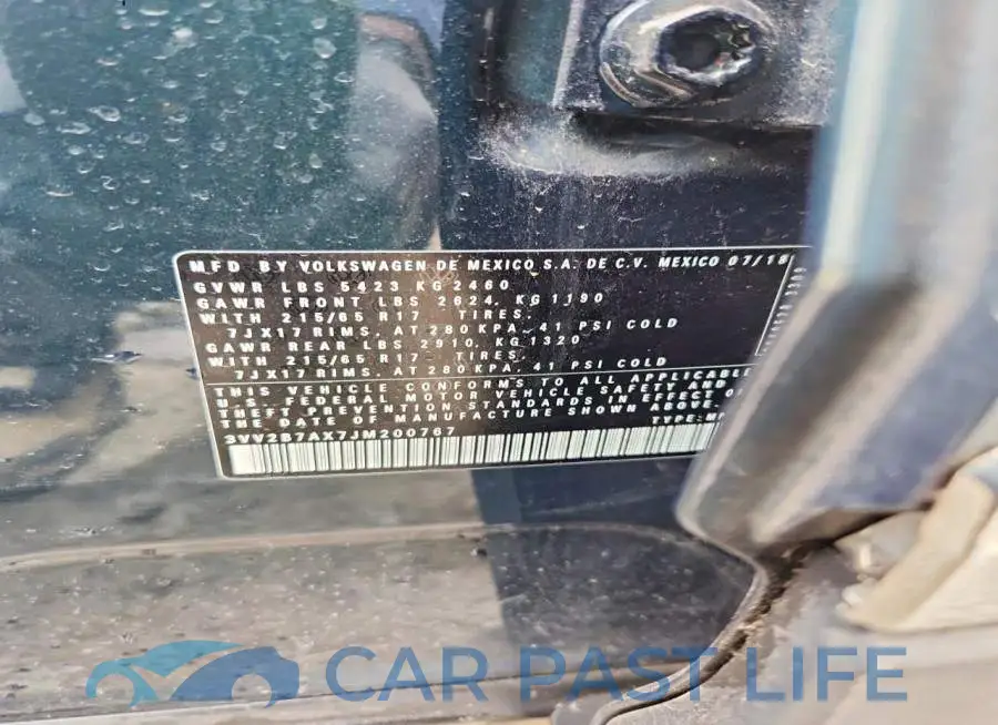 3VV2B7AX7JM200767# 13