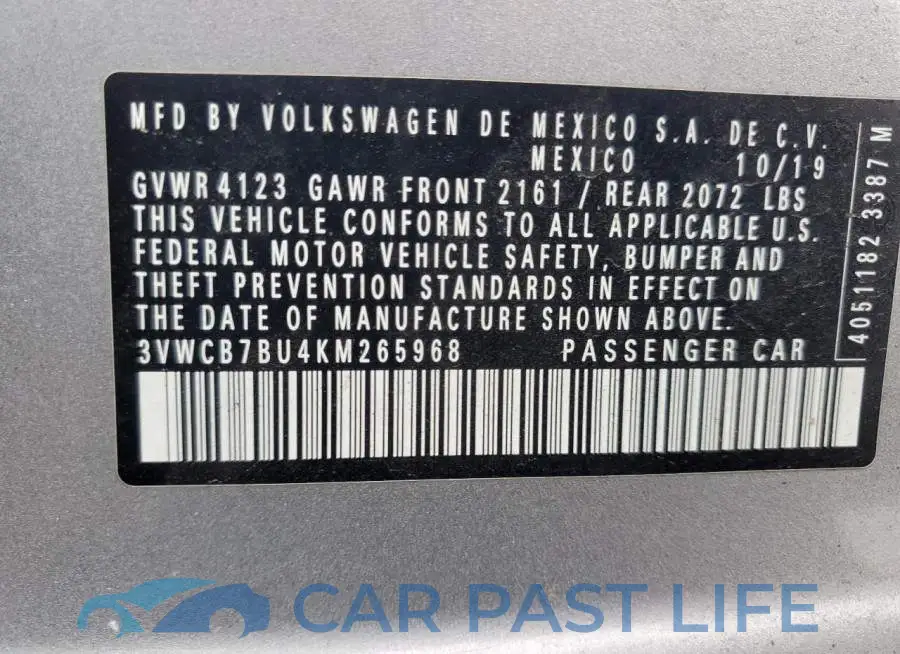 3VWCB7BU4KM265968# 13