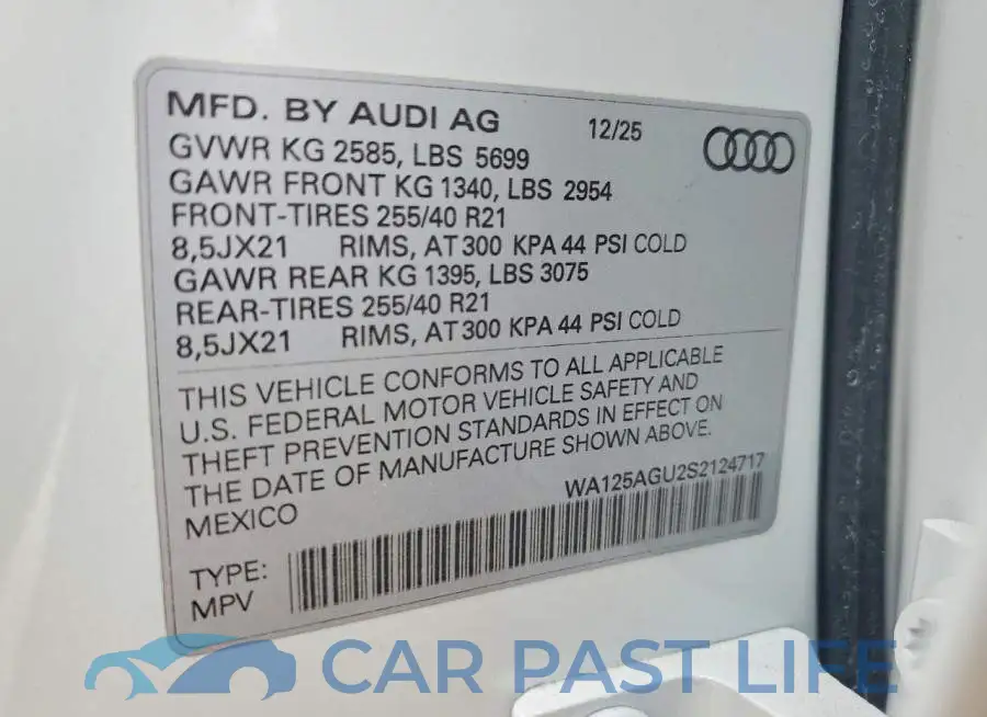 WA125AGU2S2124717# 13