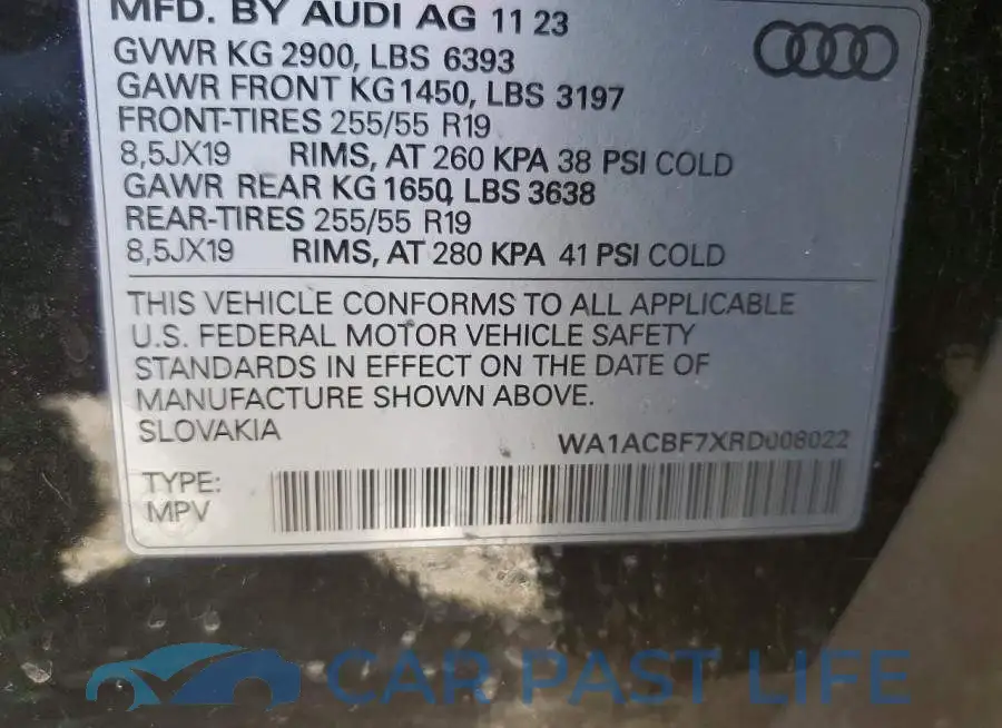 WA1ACBF7XRD008022# 13