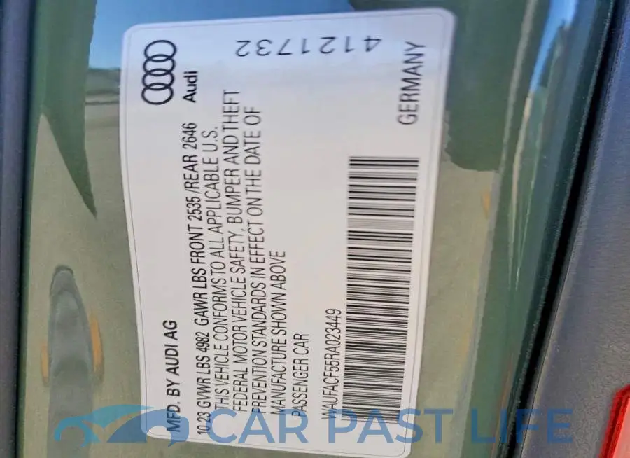 WAUFACF55RA023449# 13