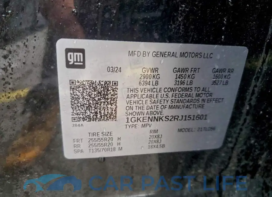 1GKENNKS2RJ151601# 13