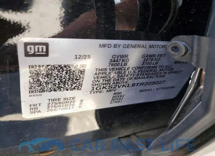 1GKS2VKL8TR205027# 14