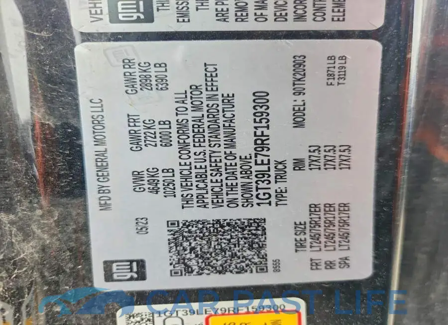1GT39LE79RF159300# 12