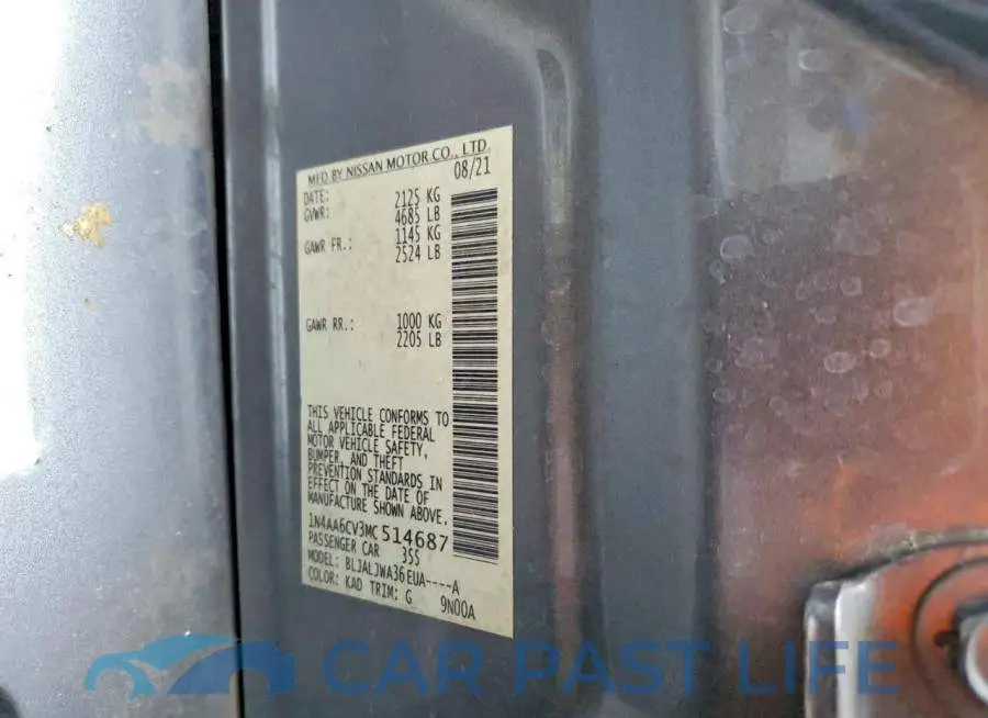 1N4AA6CV3MC514687# 13