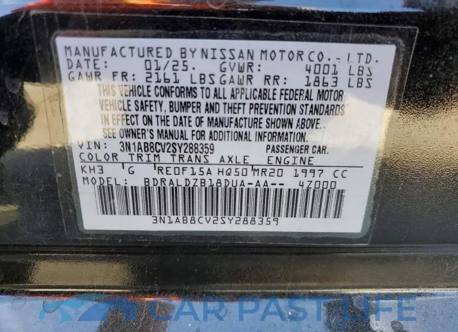 3N1AB8CV2SY288359# 12