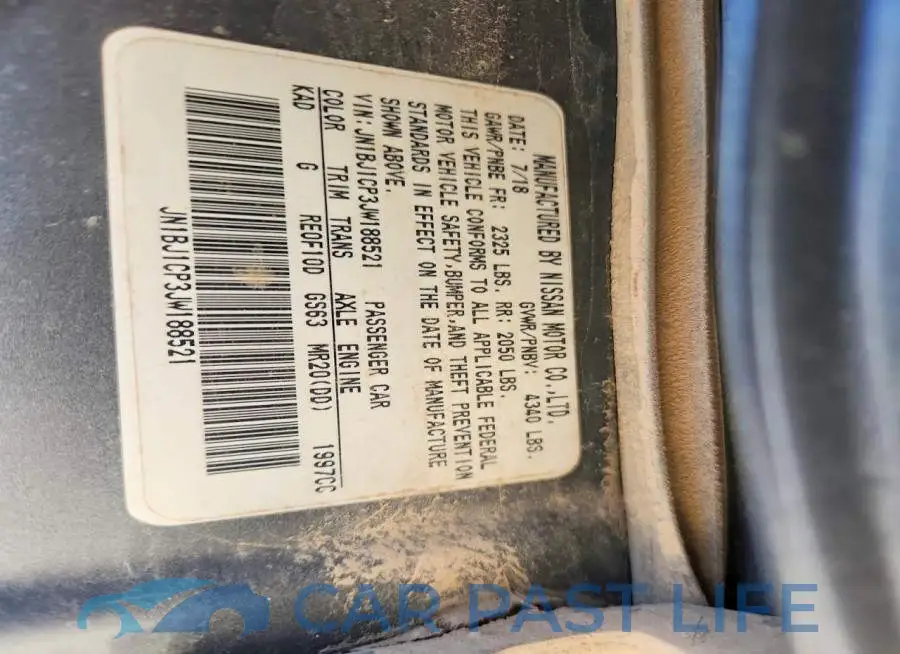 JN1BJ1CP3JW188521# 13
