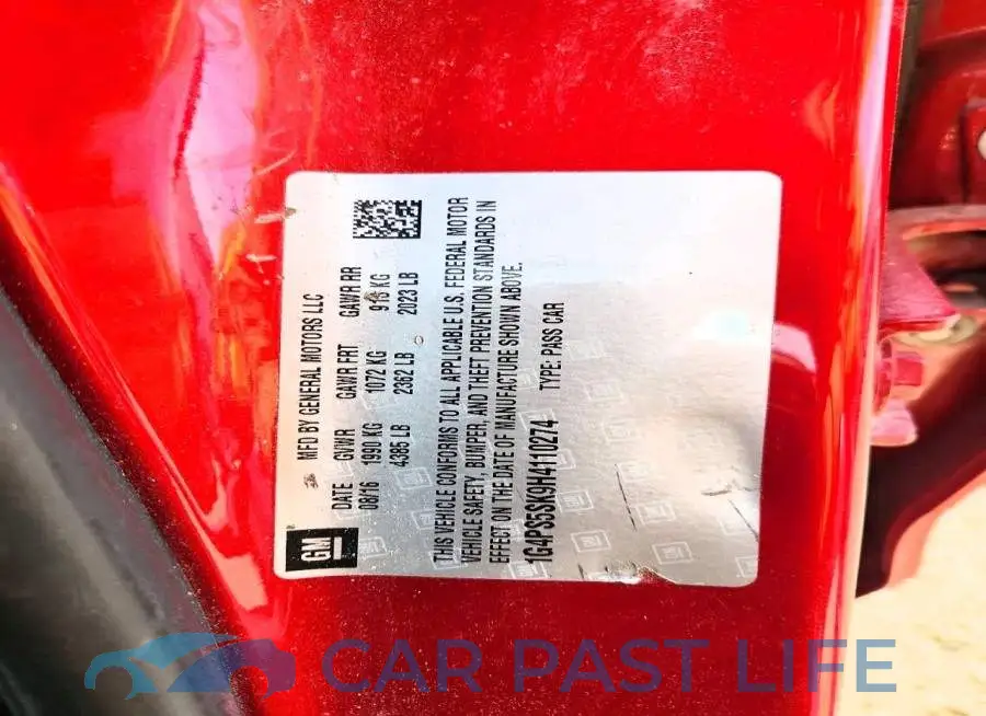 1G4PS5SK9H4110274# 13