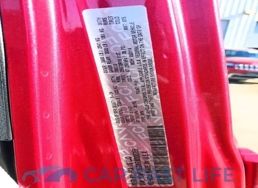 1C4PJXEGXRW330765# 12