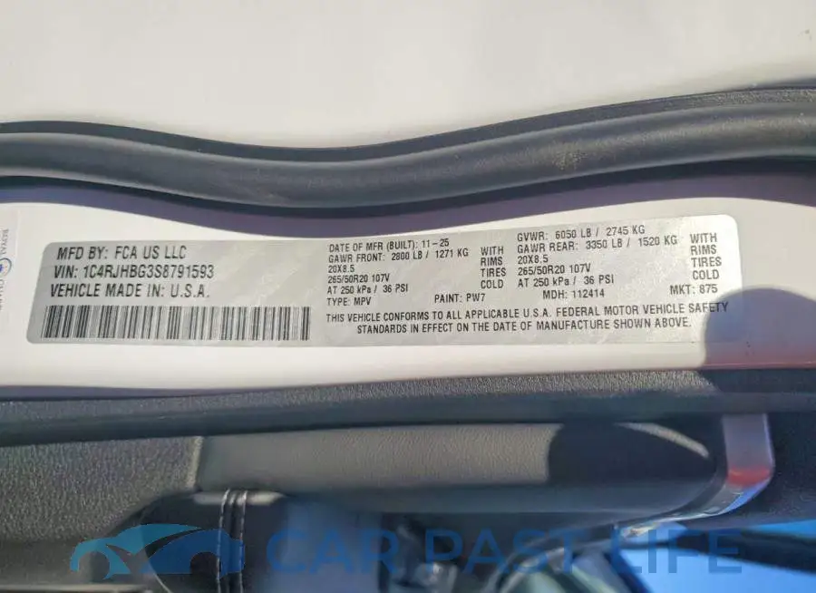 1C4RJHBG3S8791593# 13