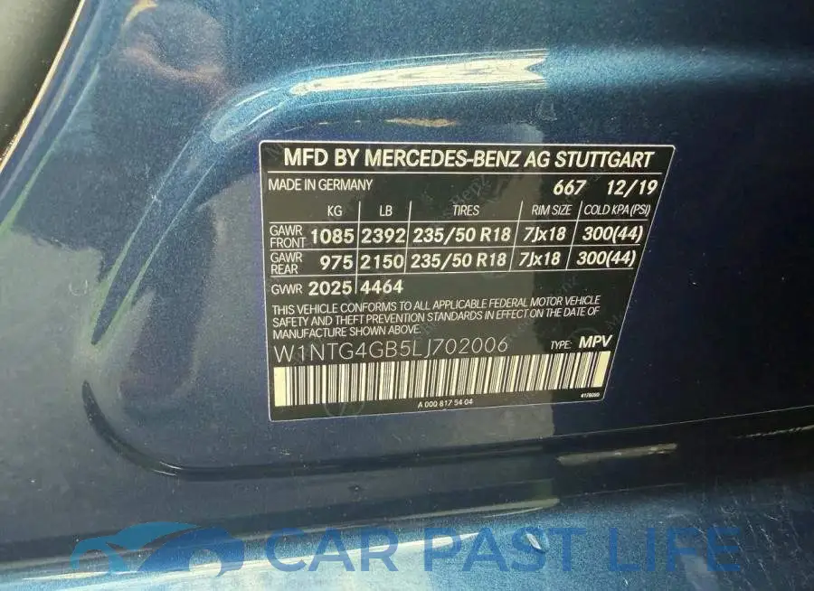 W1NTG4GB5LJ702006# 10