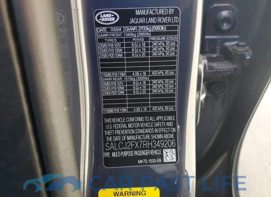 SALCJ2FX7RH349206# 13