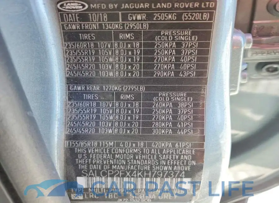SALCP2FX4KH797374# 13