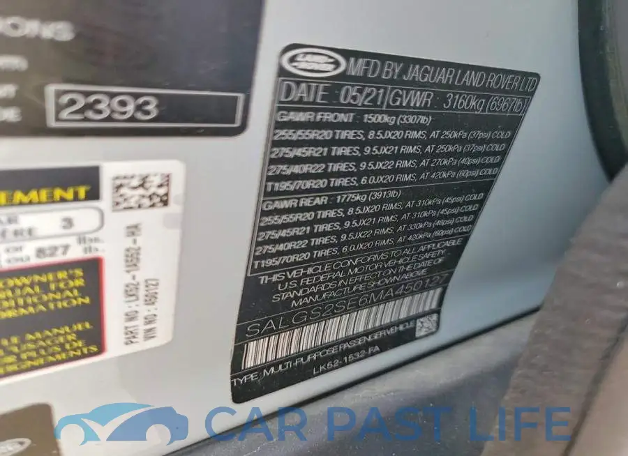 SALGS2SE6MA450127# 13