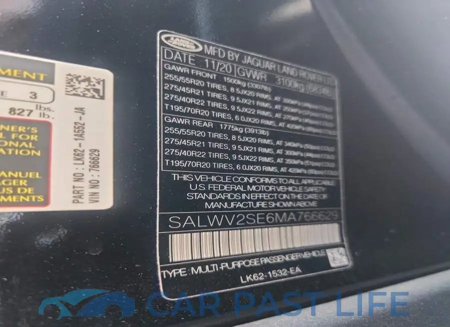 SALWV2SE6MA766629# 13