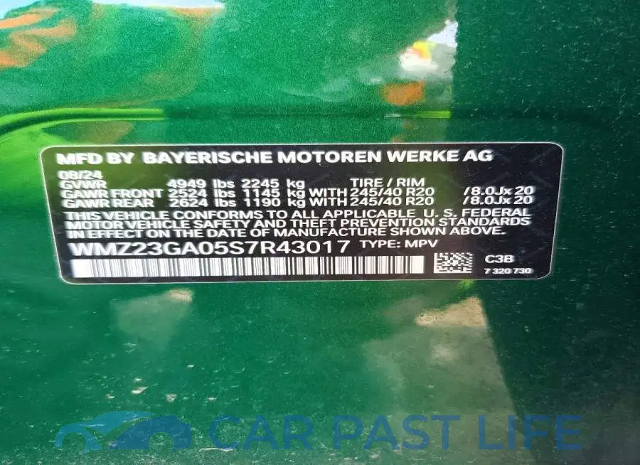 WMZ23GA05S7R43017# 12