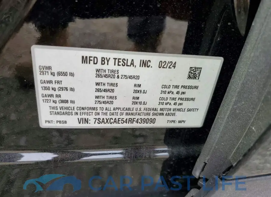 7SAXCAE54RF439090# 13