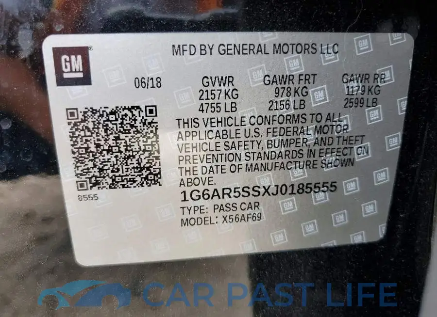 1G6AR5SSXJ0185555# 13